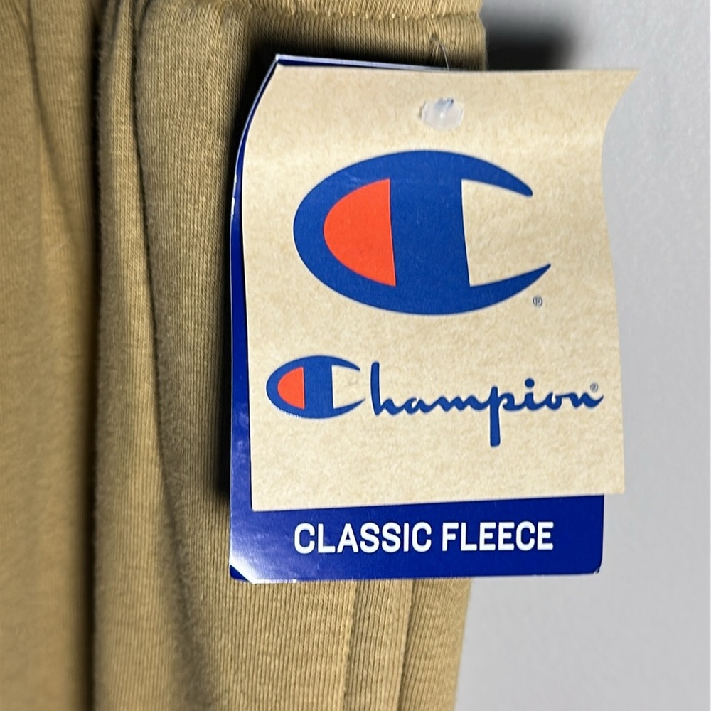 Champion new classic fleece Men's Tan breathable midweight Sweatpants - Picture 3 of 9